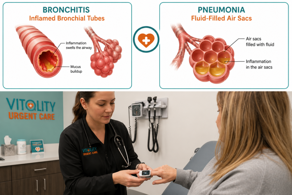Bronchitis vs Pneumonia Vitality Combined