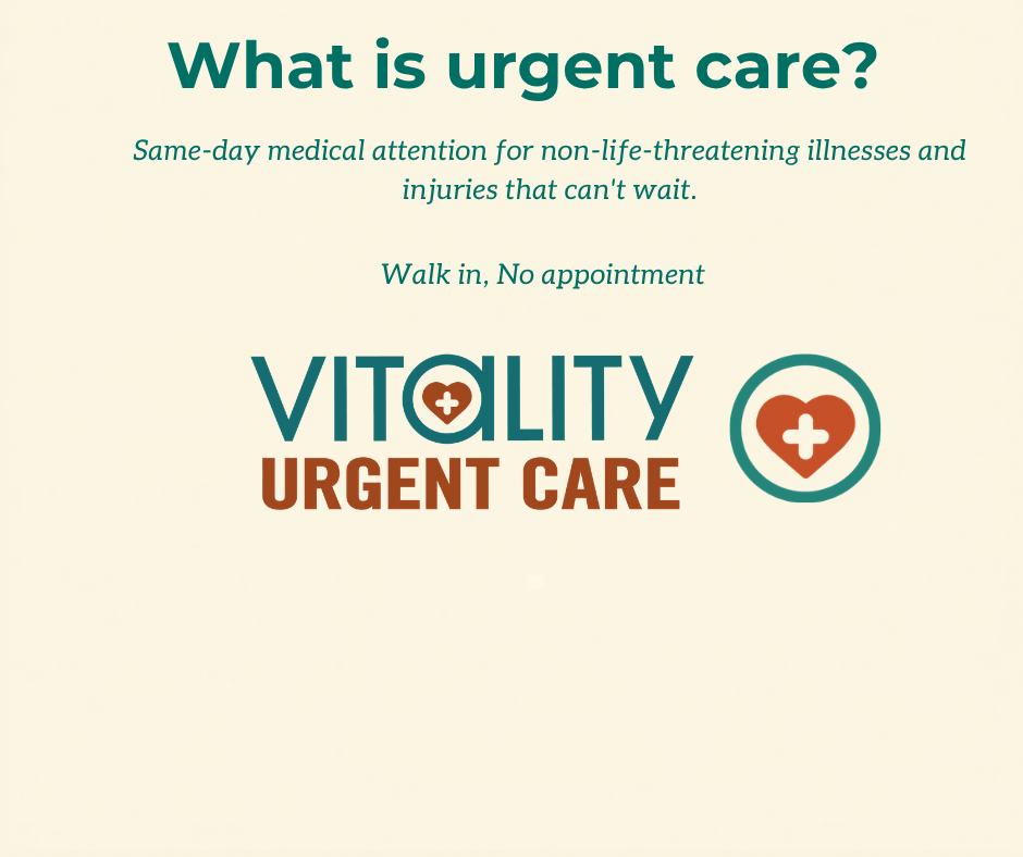 What is urgent care? Vitality