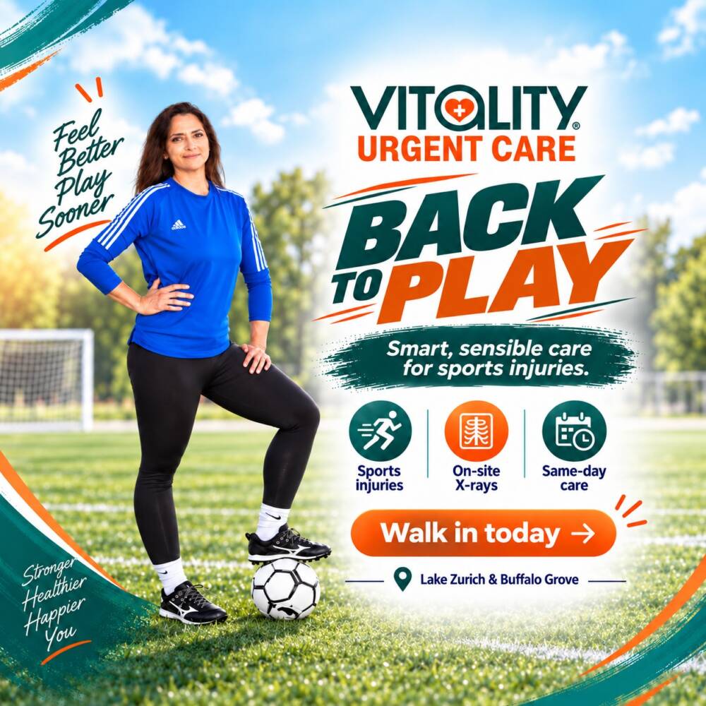 Vitality Urgent Care Back to Play Injuries and X-rays